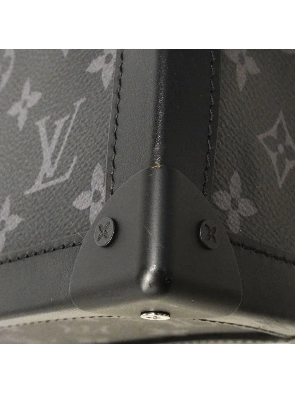 Louis Vuitton Shoulder Bag Monogram Eclipse Soft Trunk Black